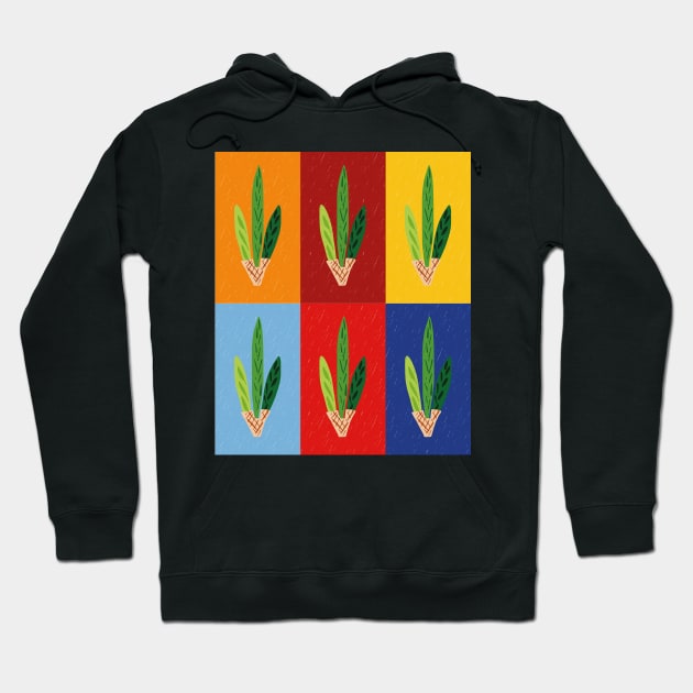 Lulav - Primary Tertiary Pop Art Grid Hoodie by TillaCrowne